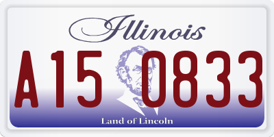IL license plate A150833