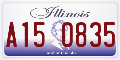 IL license plate A150835