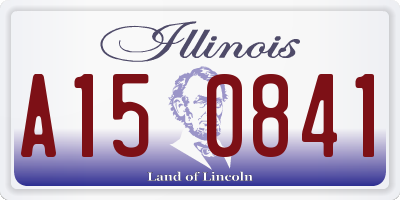 IL license plate A150841