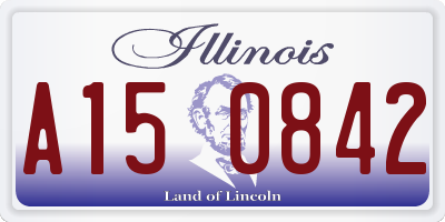 IL license plate A150842