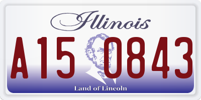 IL license plate A150843