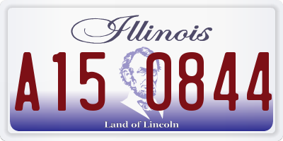 IL license plate A150844