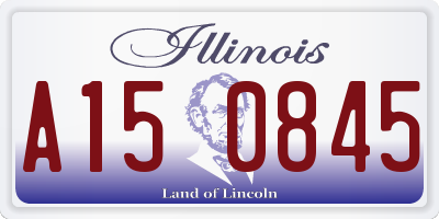 IL license plate A150845