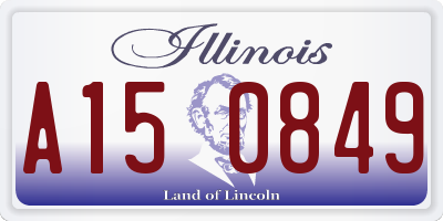 IL license plate A150849