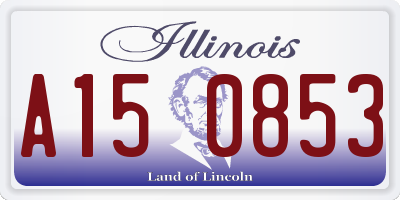 IL license plate A150853