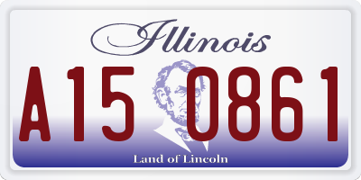 IL license plate A150861