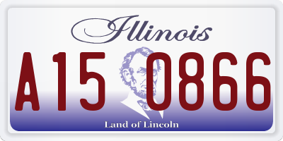 IL license plate A150866
