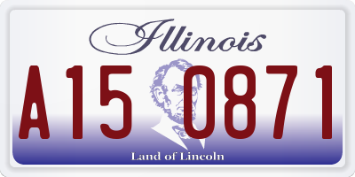 IL license plate A150871