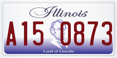 IL license plate A150873