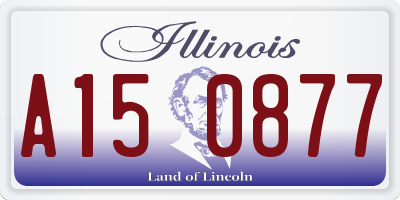 IL license plate A150877