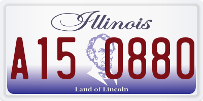 IL license plate A150880