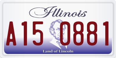 IL license plate A150881
