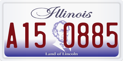 IL license plate A150885