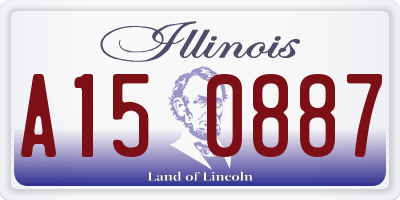 IL license plate A150887