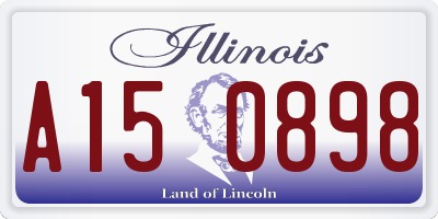 IL license plate A150898