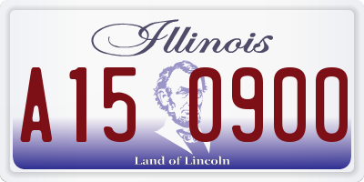 IL license plate A150900