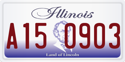 IL license plate A150903