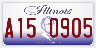IL license plate A150905