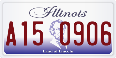 IL license plate A150906