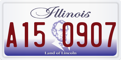 IL license plate A150907
