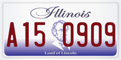IL license plate A150909