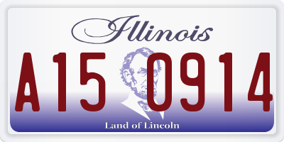 IL license plate A150914