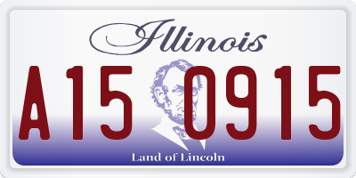 IL license plate A150915