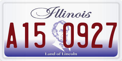 IL license plate A150927