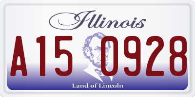 IL license plate A150928
