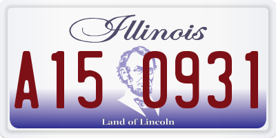 IL license plate A150931