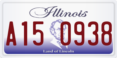 IL license plate A150938