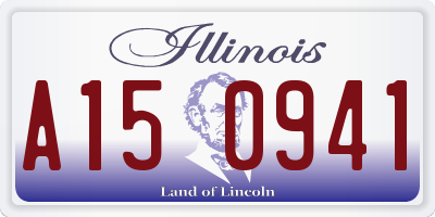 IL license plate A150941