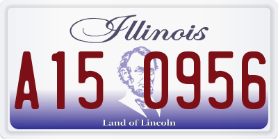 IL license plate A150956