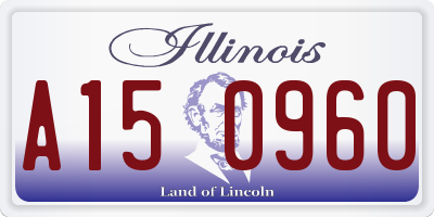 IL license plate A150960