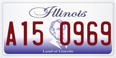 IL license plate A150969