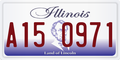 IL license plate A150971