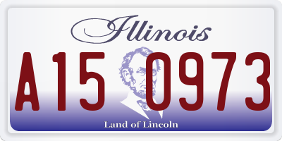 IL license plate A150973