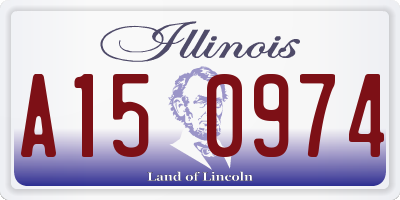 IL license plate A150974
