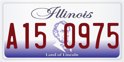 IL license plate A150975