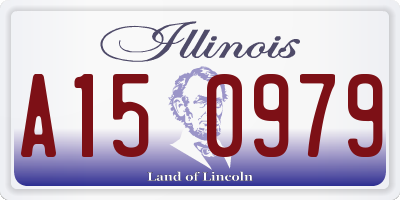IL license plate A150979