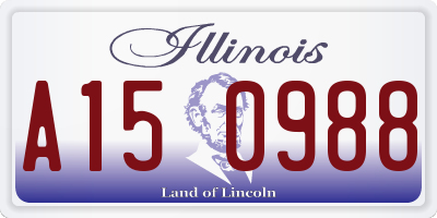 IL license plate A150988