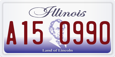 IL license plate A150990