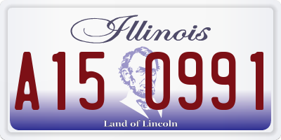 IL license plate A150991