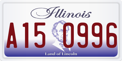 IL license plate A150996
