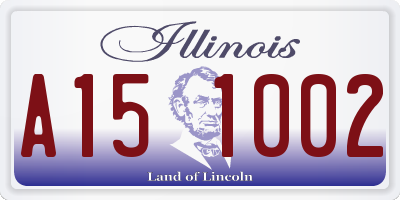 IL license plate A151002
