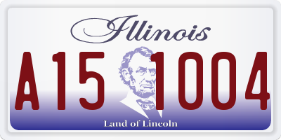 IL license plate A151004