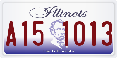 IL license plate A151013