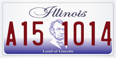 IL license plate A151014