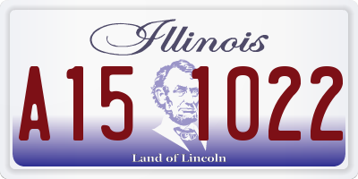 IL license plate A151022