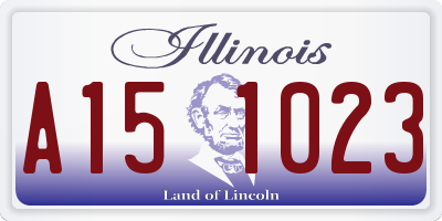 IL license plate A151023